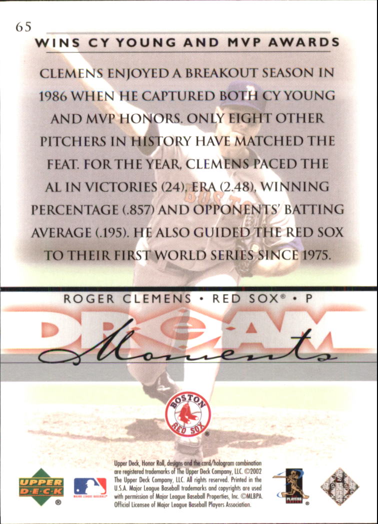 Roger Clemens cards (1987-2022) Red Sox Yankees Blue Jays Astros - You Choose - Picture 264 of 356