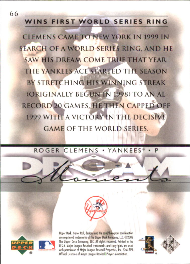 Roger Clemens cards (1987-2022) Red Sox Yankees Blue Jays Astros - You Choose - Picture 266 of 356