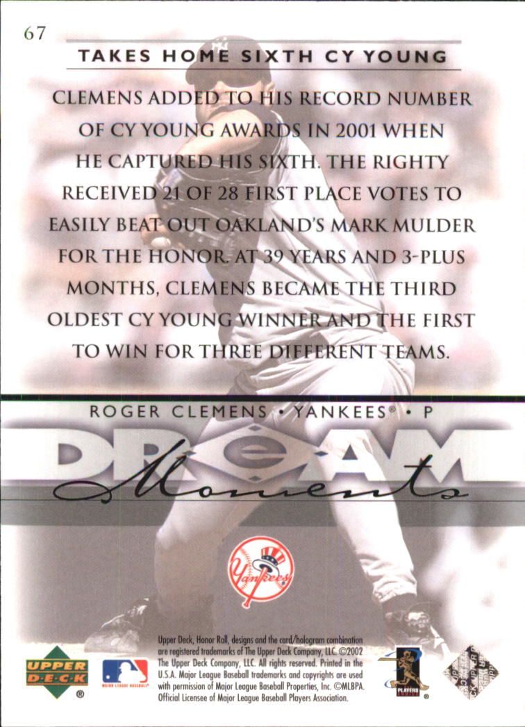 Roger Clemens cards (1987-2022) Red Sox Yankees Blue Jays Astros - You Choose - Picture 268 of 356