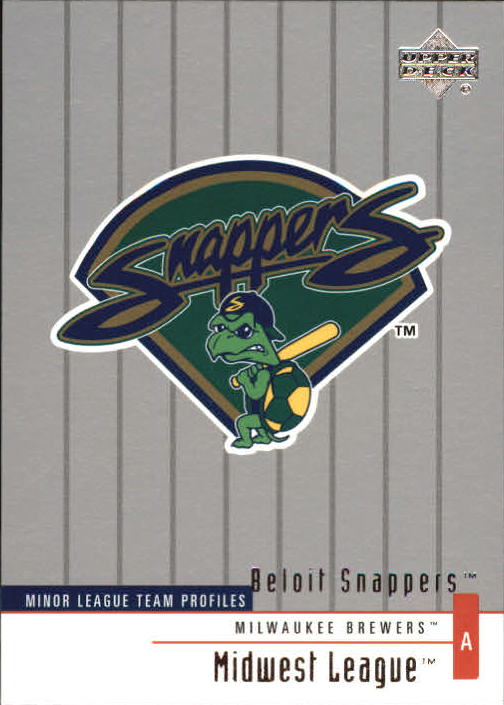 2002 UD Minor League #270 Beloit Snappers TM