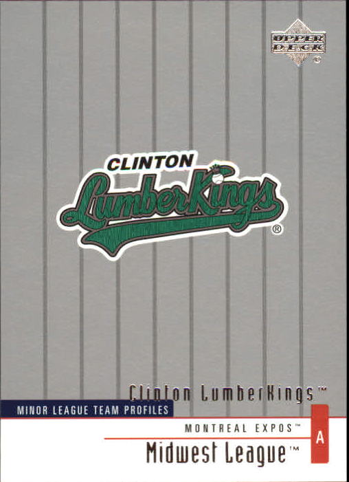 2002 UD Minor League #304 Clinton Lumberkings TM