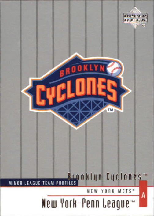 2002 UD Minor League #332 Brooklyn Cyclones TM