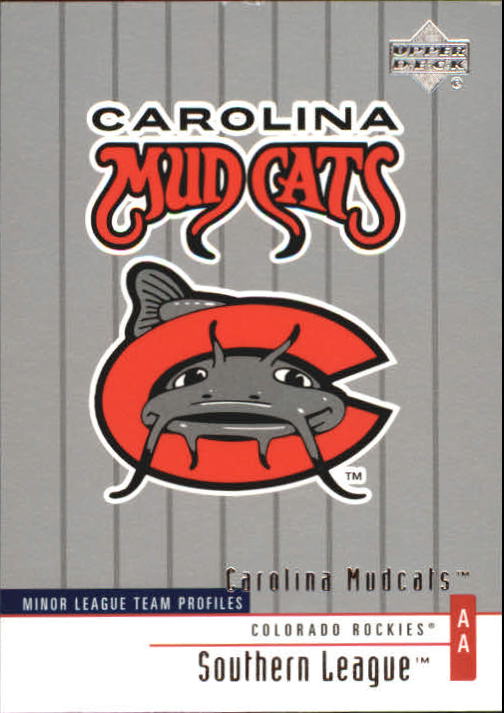 2002 UD Minor League #371 Carolina Mudcats TM