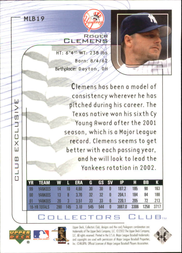Roger Clemens cards (1987-2022) Red Sox Yankees Blue Jays Astros - You Choose - Picture 258 of 356
