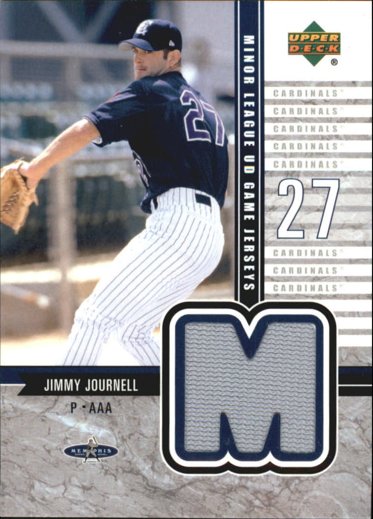 2002 UD Minor League Game Jerseys #JJJ Jimmy Journell