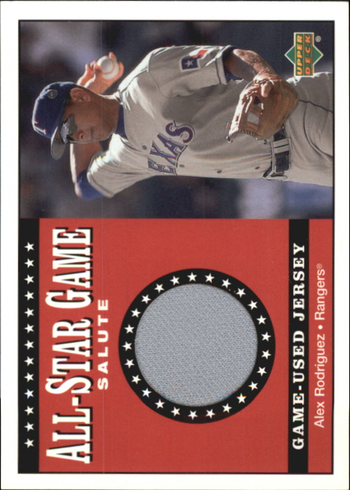 2002 Upper Deck All-Star Salute Game Jersey Gold #SJAR2 Alex Rodriguez Rangers