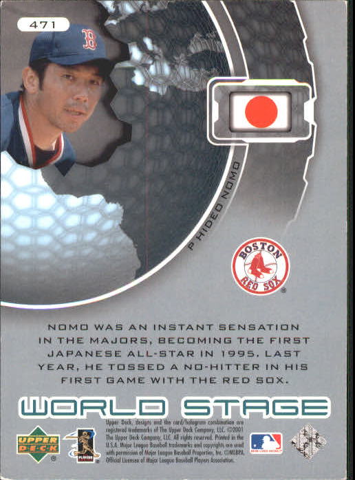 2002 Upper Deck #471 Hideo Nomo WS back image