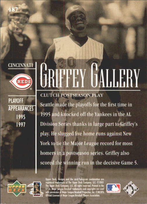 2002 Upper Deck #487 Ken Griffey Jr. GG back image