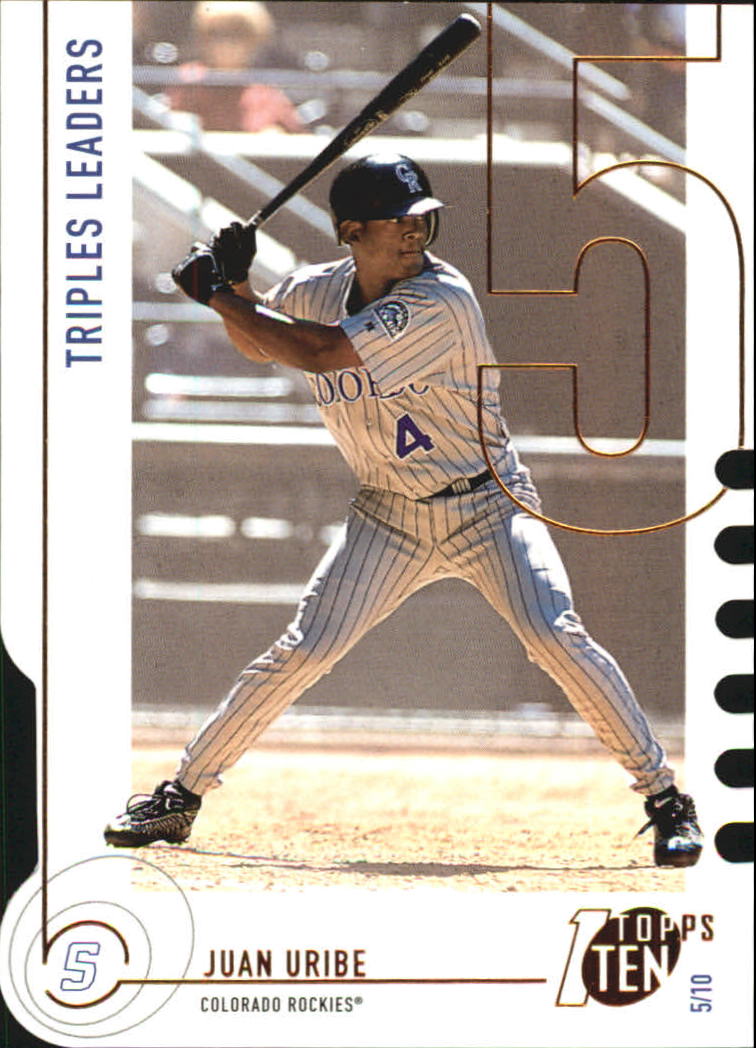2002 Topps Baseball Topps Ten Die Cuts Parallel Singles - You Choose - Picture 12 of 119