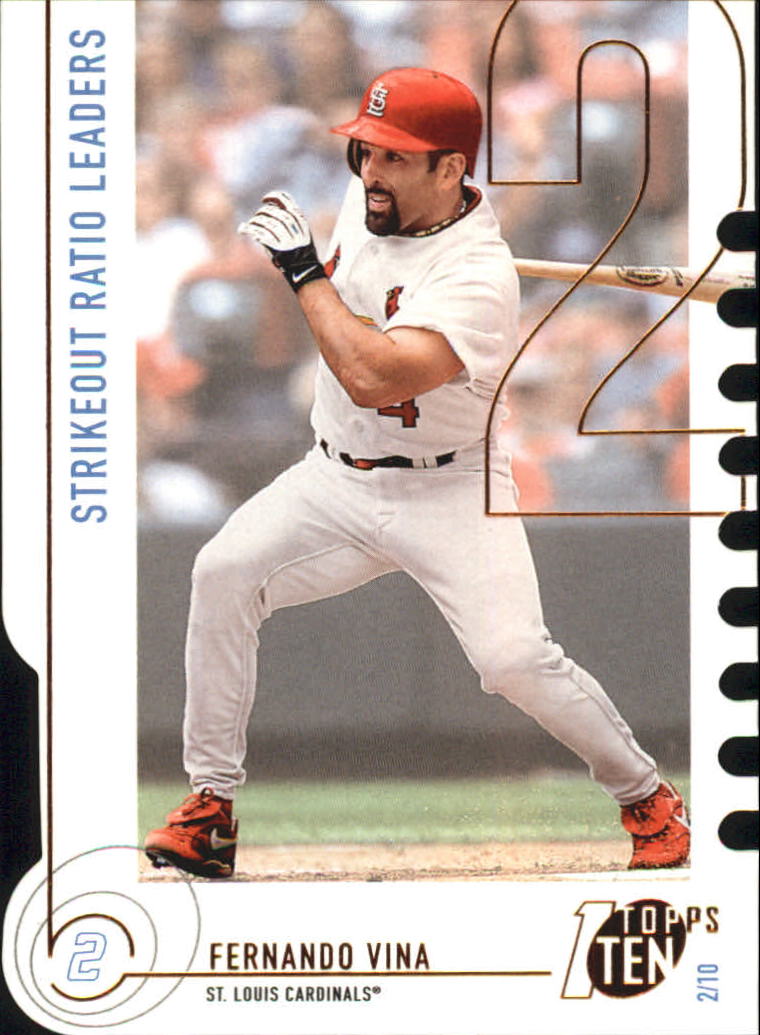 2002 Topps Baseball Topps Ten Die Cuts Parallel Singles - You Choose - Picture 45 of 119