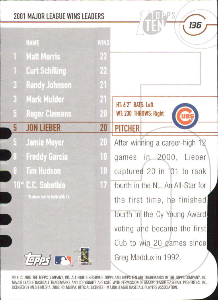 2002 Topps Baseball Topps Ten Die Cuts Parallel Singles - You Choose - Picture 66 of 119