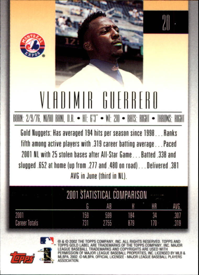 B5751- 2002 Topps Gold Label BB #s 1-200 +Inserts -You Pick- 15+ FREE US SHIP - Picture 35 of 375
