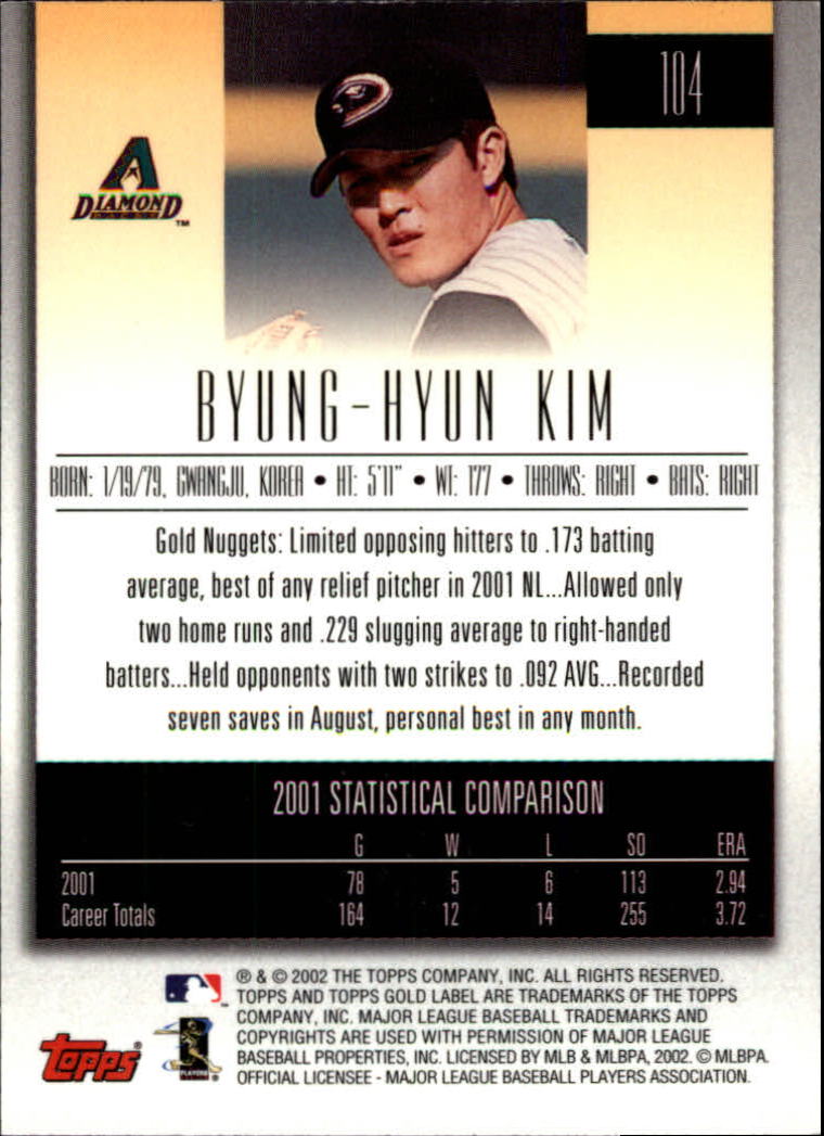 B5751- 2002 Topps Gold Label BB #s 1-200 +Inserts -You Pick- 15+ FREE US SHIP - Picture 187 of 375