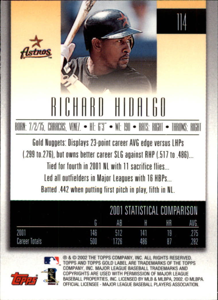 B5751- 2002 Topps Gold Label BB #s 1-200 +Inserts -You Pick- 15+ FREE US SHIP - Picture 203 of 375