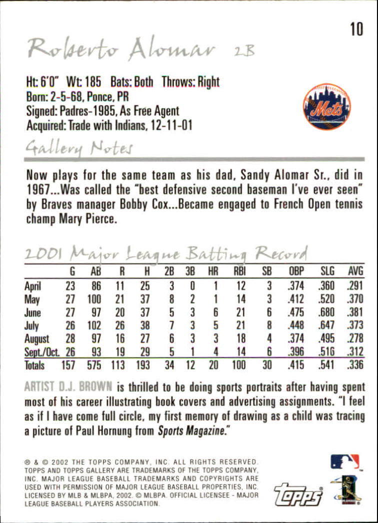 A1646- 2002 Topps Gallerie BB Karten 1-200 + Rookies -du Pick- 15 + Free US - Bild 21 von 382