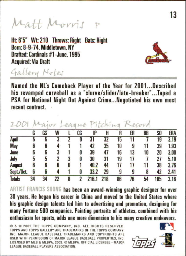 A1646- 2002 Topps Gallerie BB Karten 1-200 + Rookies -du Pick- 15 + Free US - Bild 27 von 382