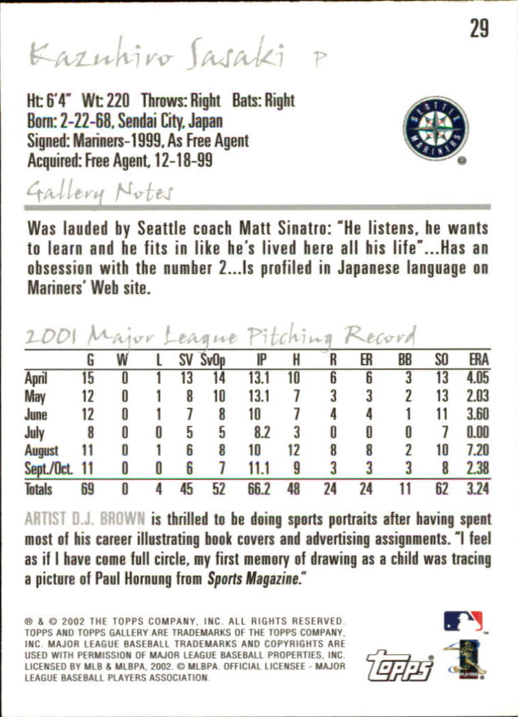 A1646- 2002 Topps Gallerie BB Karten 1-200 + Rookies -du Pick- 15 + Free US - Bild 59 von 382