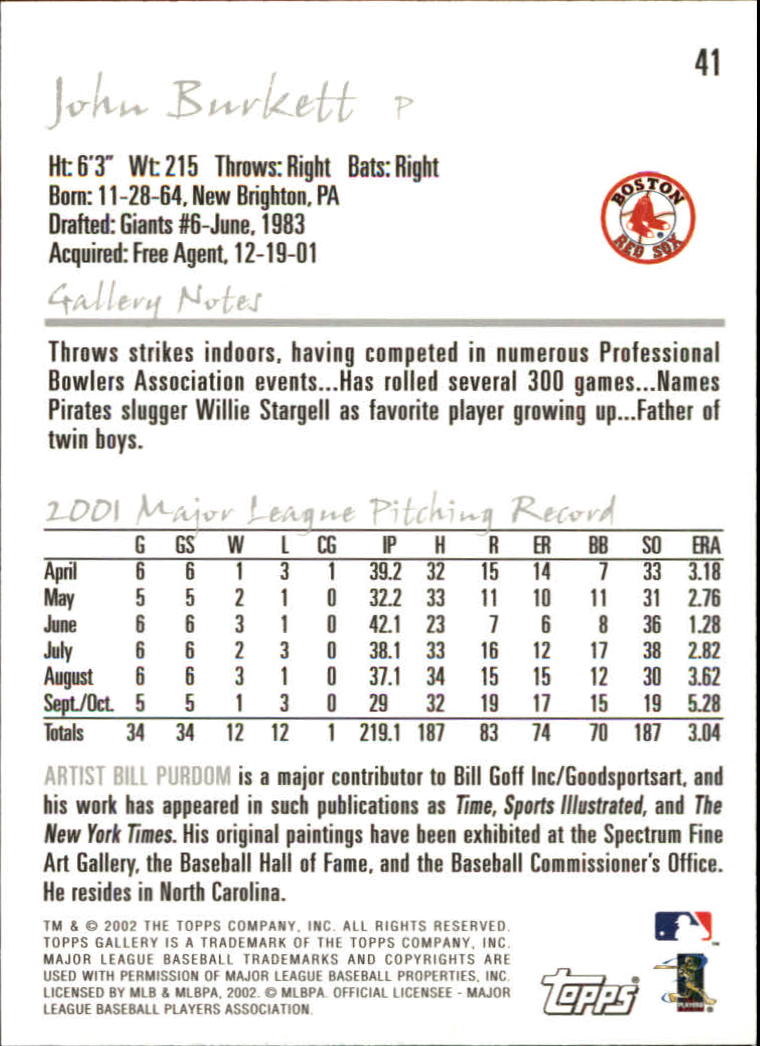 A1646- 2002 Topps Gallerie BB Karten 1-200 + Rookies -du Pick- 15 + Free US - Bild 81 von 382