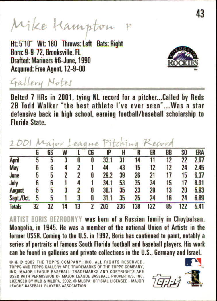 A1646- 2002 Topps Gallerie BB Karten 1-200 + Rookies -du Pick- 15 + Free US - Bild 85 von 382