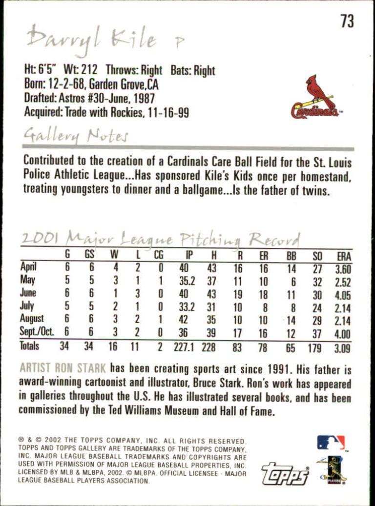 A1646- 2002 Topps Gallerie BB Karten 1-200 + Rookies -du Pick- 15 + Free US - Bild 139 von 382