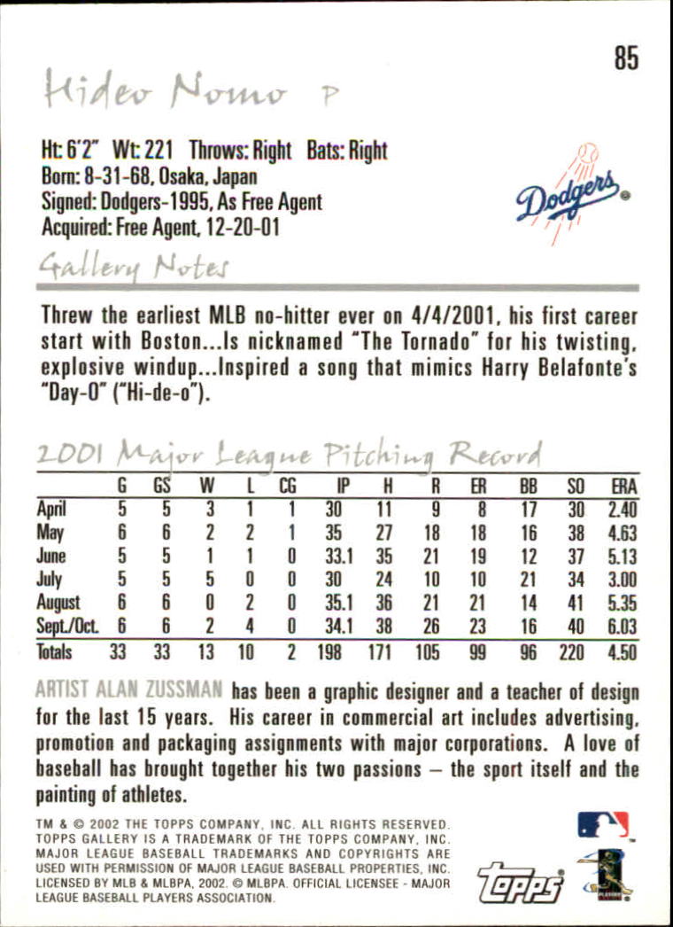 A1646- 2002 Topps Gallerie BB Karten 1-200 + Rookies -du Pick- 15 + Free US - Bild 163 von 382