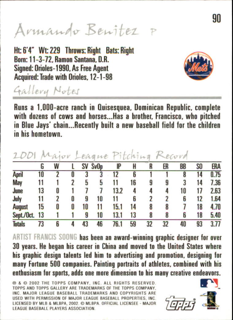 A1646- 2002 Topps Gallerie BB Karten 1-200 + Rookies -du Pick- 15 + Free US - Bild 173 von 382