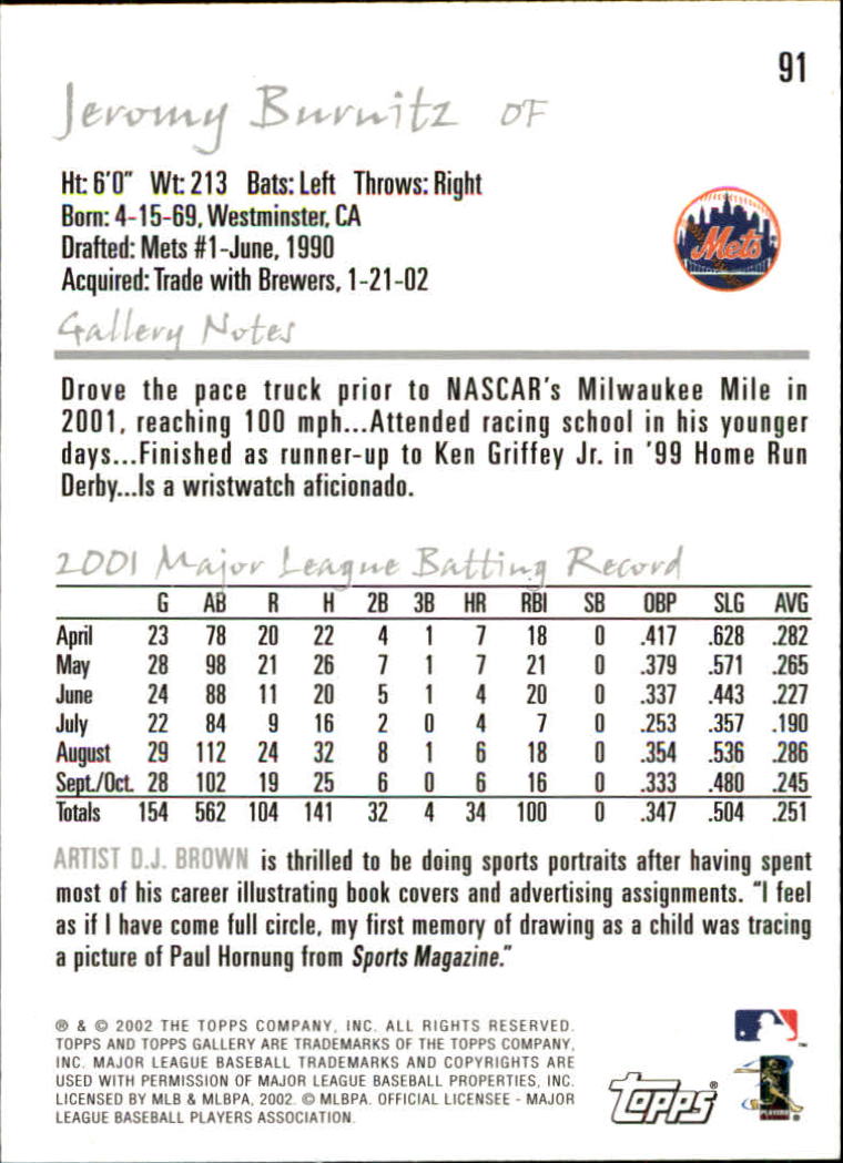 A1646- 2002 Topps Gallerie BB Karten 1-200 + Rookies -du Pick- 15 + Free US - Bild 175 von 382