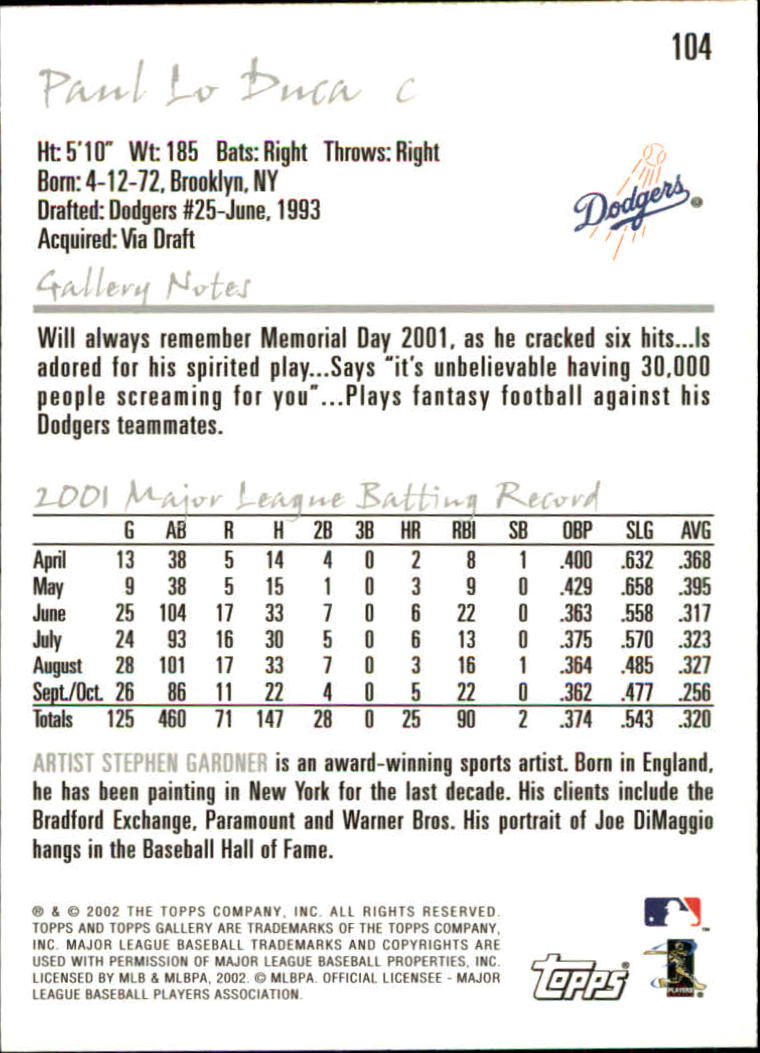 A1646- 2002 Topps Gallerie BB Karten 1-200 + Rookies -du Pick- 15 + Free US - Bild 201 von 382