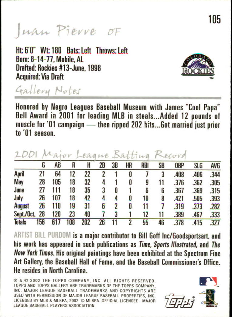 A1646- 2002 Topps Gallerie BB Karten 1-200 + Rookies -du Pick- 15 + Free US - Bild 203 von 382