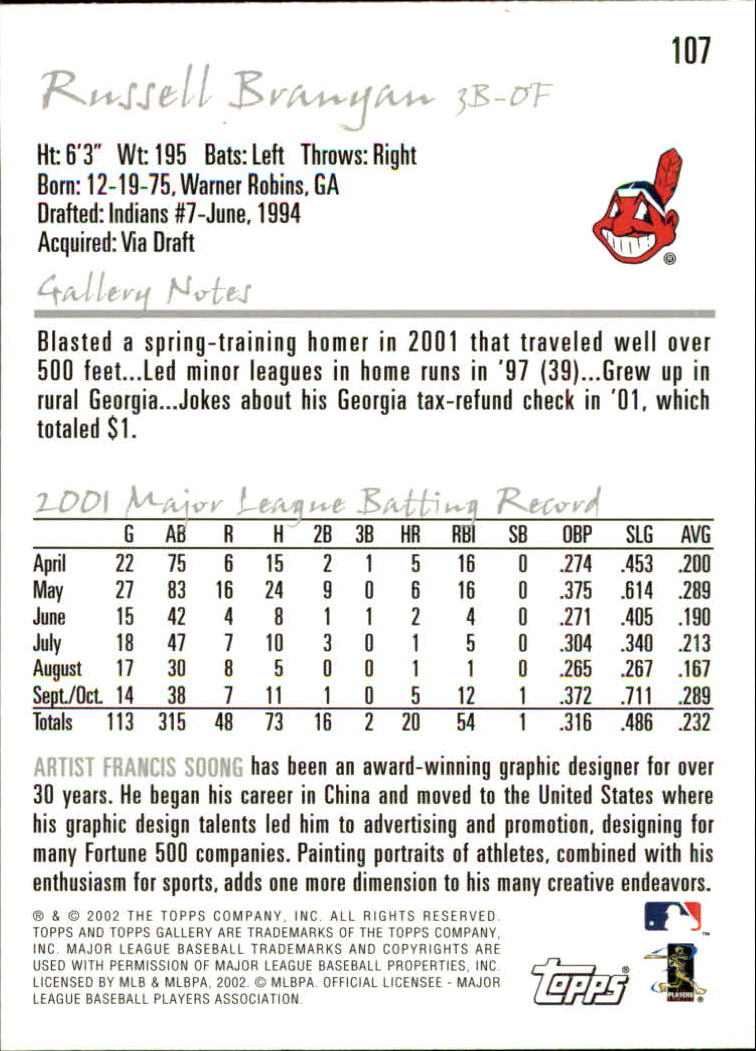 A1646- 2002 Topps Gallerie BB Karten 1-200 + Rookies -du Pick- 15 + Free US - Bild 207 von 382