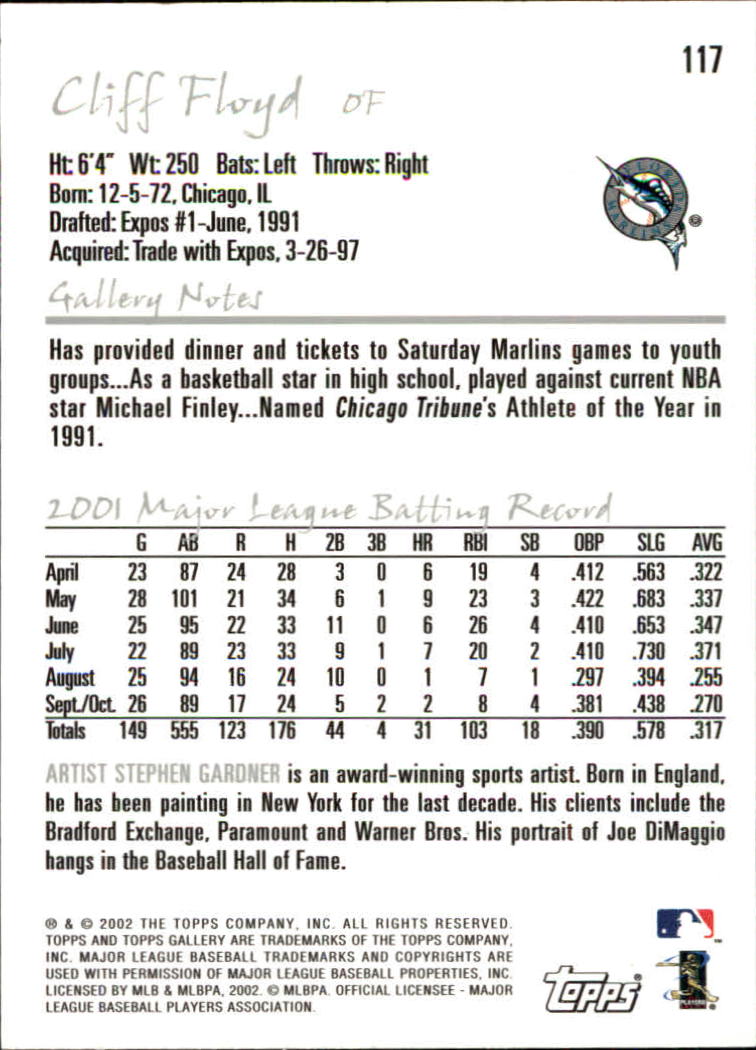 A1646- 2002 Topps Gallerie BB Karten 1-200 + Rookies -du Pick- 15 + Free US - Bild 227 von 382