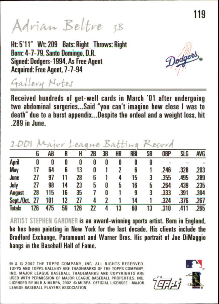 A1646- 2002 Topps Gallerie BB Karten 1-200 + Rookies -du Pick- 15 + Free US - Bild 231 von 382