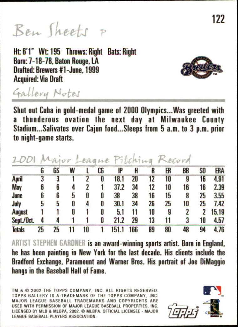 A1646- 2002 Topps Gallerie BB Karten 1-200 + Rookies -du Pick- 15 + Free US - Bild 237 von 382