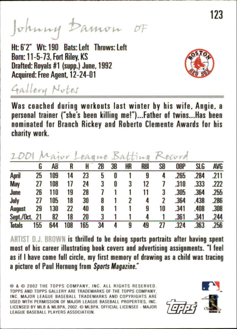 A1646- 2002 Topps Gallerie BB Karten 1-200 + Rookies -du Pick- 15 + Free US - Bild 239 von 382