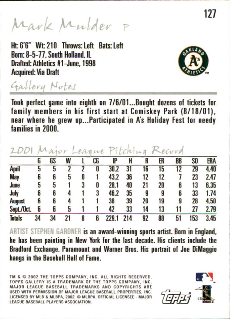 A1646- 2002 Topps Gallerie BB Karten 1-200 + Rookies -du Pick- 15 + Free US - Bild 247 von 382