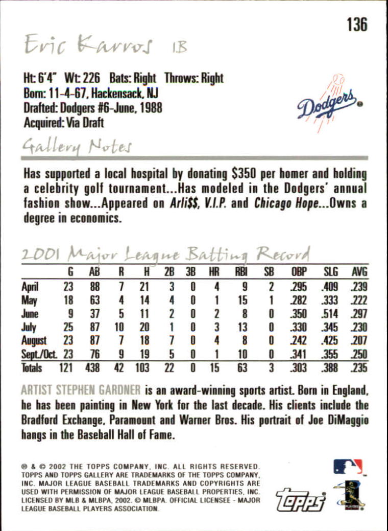 A1646- 2002 Topps Gallerie BB Karten 1-200 + Rookies -du Pick- 15 + Free US - Bild 265 von 382