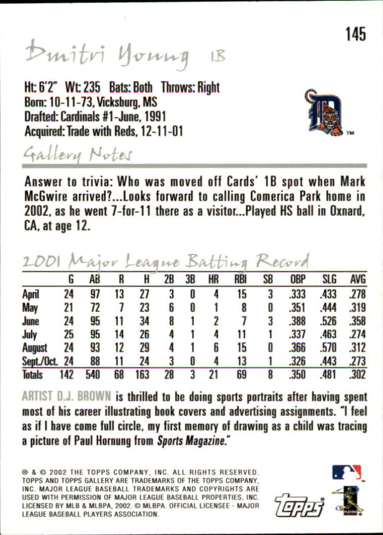 A1646- 2002 Topps Gallerie BB Karten 1-200 + Rookies -du Pick- 15 + Free US - Bild 283 von 382