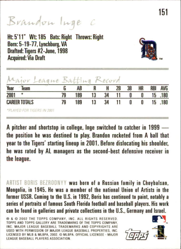 A1646- 2002 Topps Gallerie BB Karten 1-200 + Rookies -du Pick- 15 + Free US - Bild 295 von 382