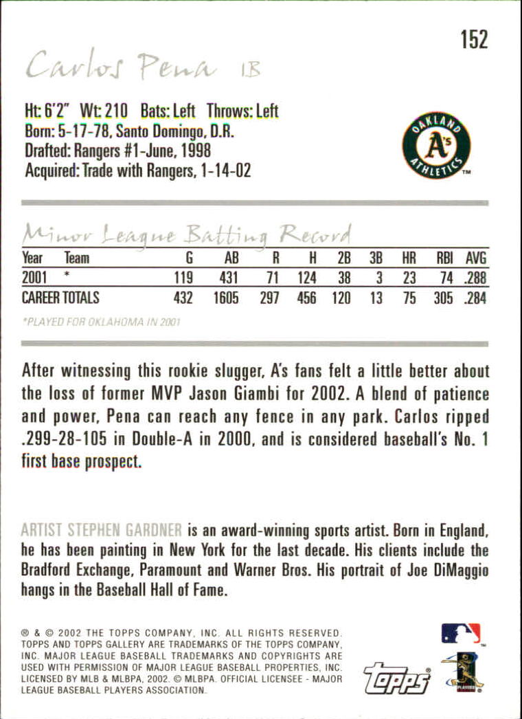 A1646- 2002 Topps Gallerie BB Karten 1-200 + Rookies -du Pick- 15 + Free US - Bild 297 von 382