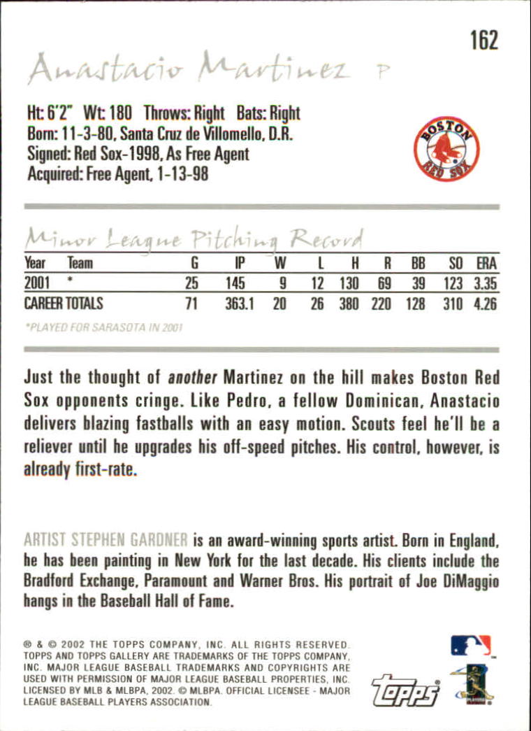 A1646- 2002 Topps Gallerie BB Karten 1-200 + Rookies -du Pick- 15 + Free US - Bild 313 von 382