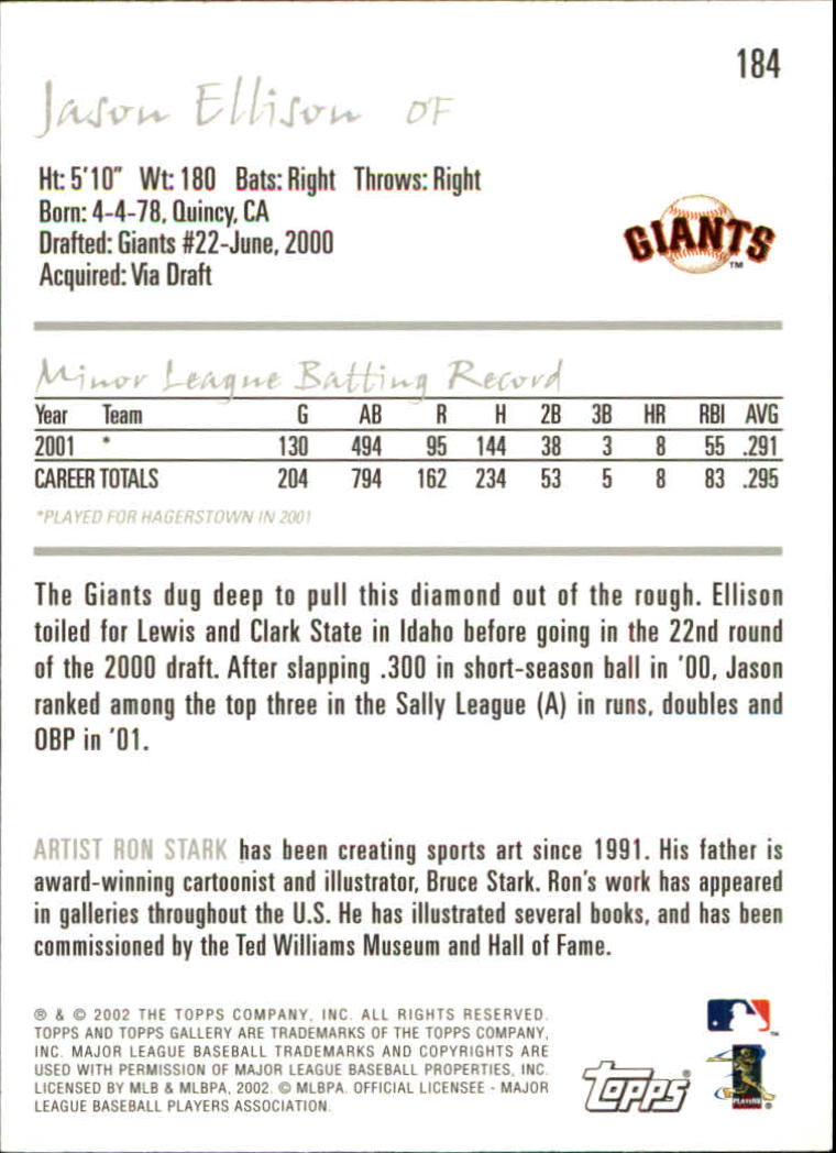 A1646- 2002 Topps Gallerie BB Karten 1-200 + Rookies -du Pick- 15 + Free US - Bild 357 von 382