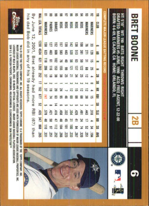 2002 Topps Chrome Baseball (#1-331) Singles - You Choose - Picture 9 of 469
