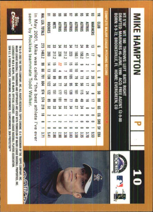 2002 Topps Chrome Baseball (#1-331) Singles - You Choose - Picture 15 of 469