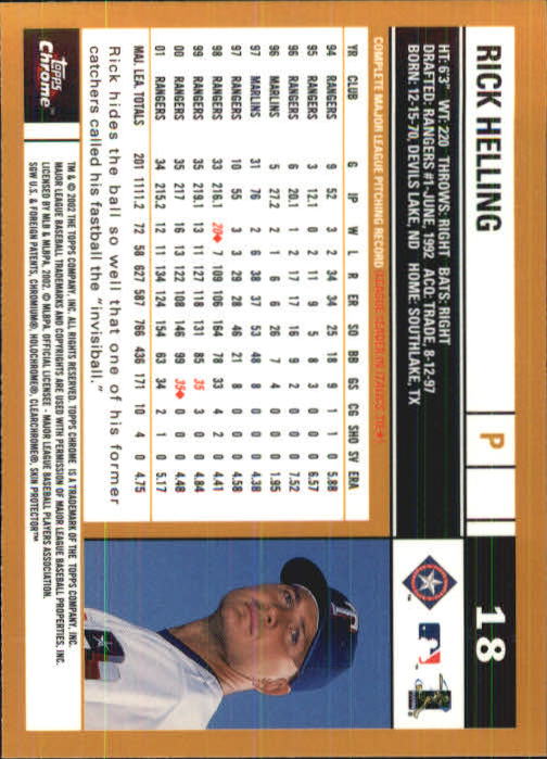 2002 Topps Chrome Baseball (#1-331) Singles - You Choose - Picture 25 of 469