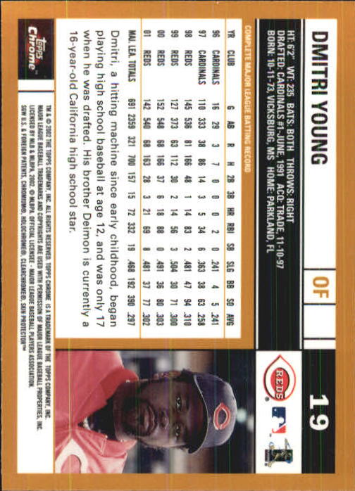 2002 Topps Chrome Baseball (#1-331) Singles - You Choose - Picture 27 of 469