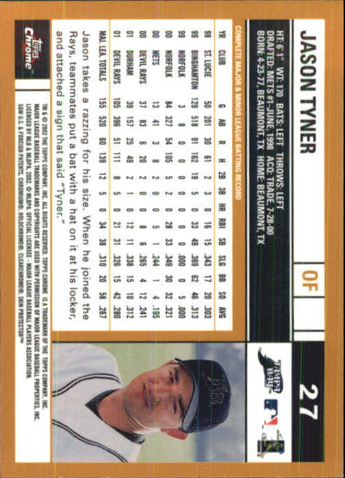 2002 Topps Chrome Baseball (#1-331) Singles - You Choose - Picture 37 of 469