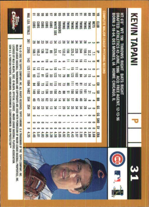 2002 Topps Chrome Baseball (#1-331) Singles - You Choose - Picture 41 of 469