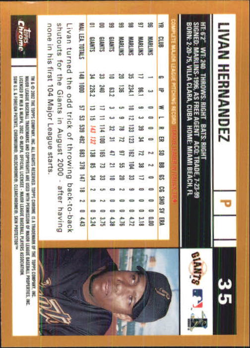 2002 Topps Chrome Baseball (#1-331) Singles - You Choose - Picture 49 of 469