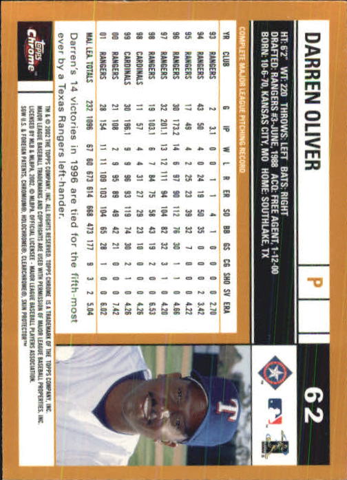 2002 Topps Chrome Baseball (#1-331) Singles - You Choose - Picture 83 of 469