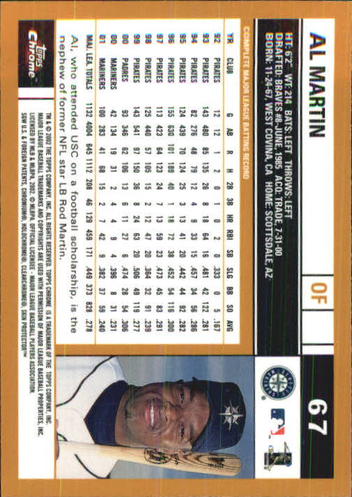 2002 Topps Chrome Baseball (#1-331) Singles - You Choose - Picture 91 of 469